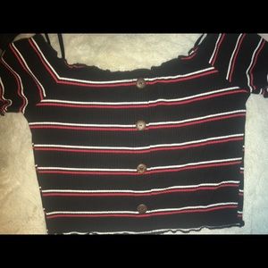 Off the shoulder crop top